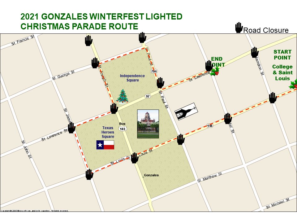 2021 Winterfest parade route